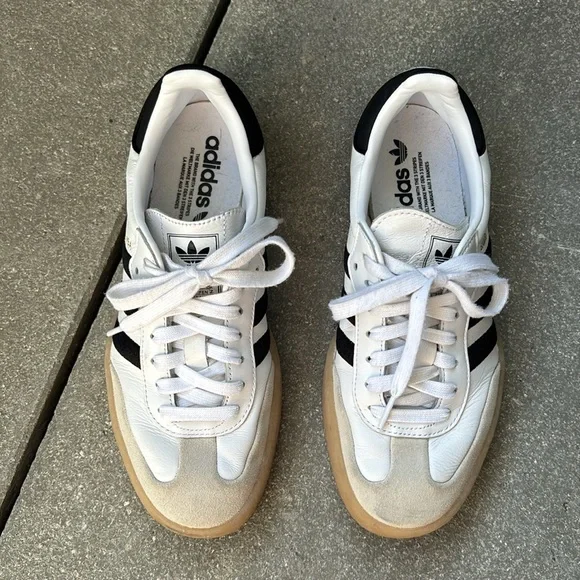 adidas Originals White and Black Sneakers - Picture 4 of 4